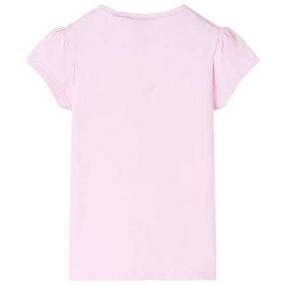 T-shirt de criança rosa-claro 140