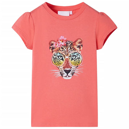 T-shirt infantil coral 128