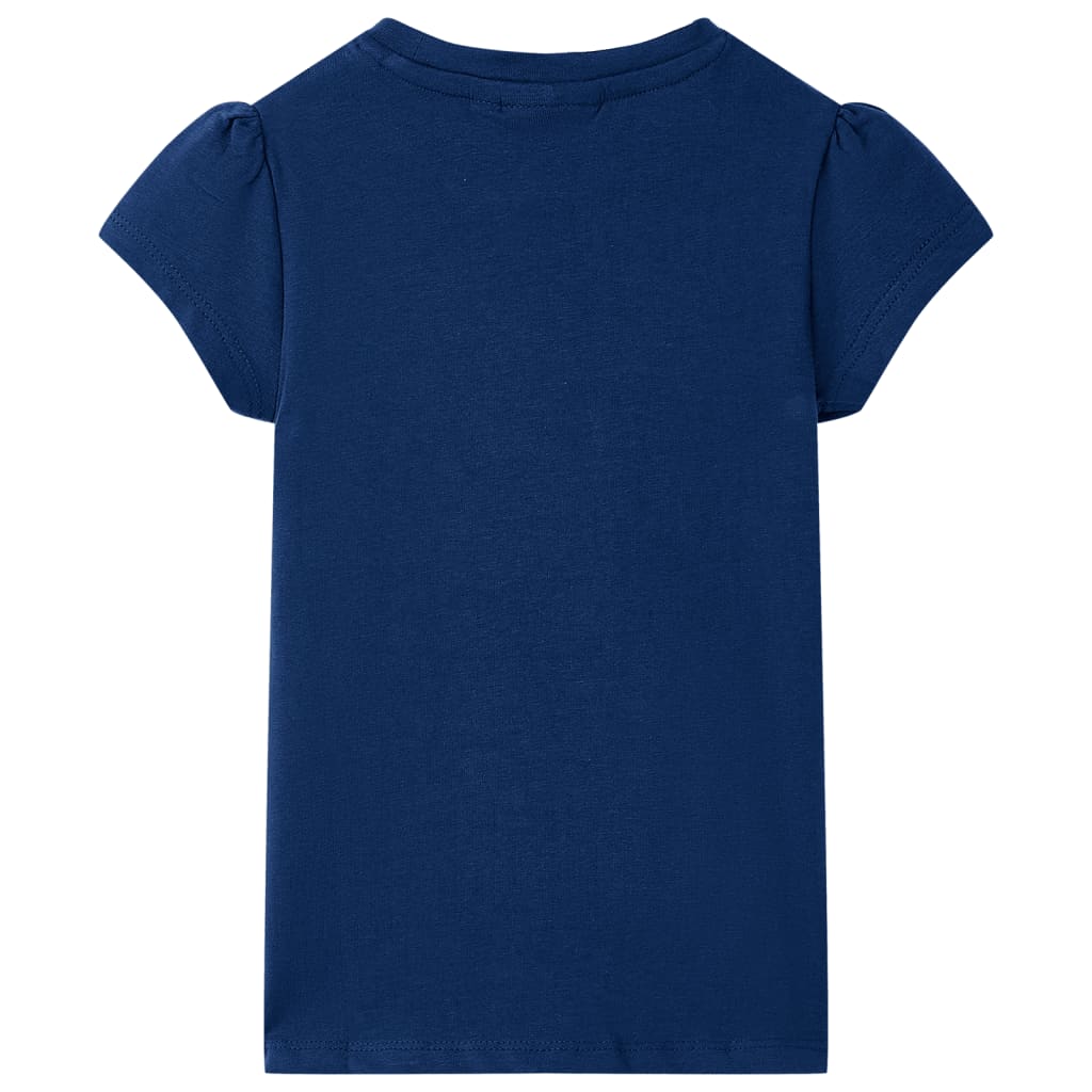 T-shirt infantil azul-escuro 92