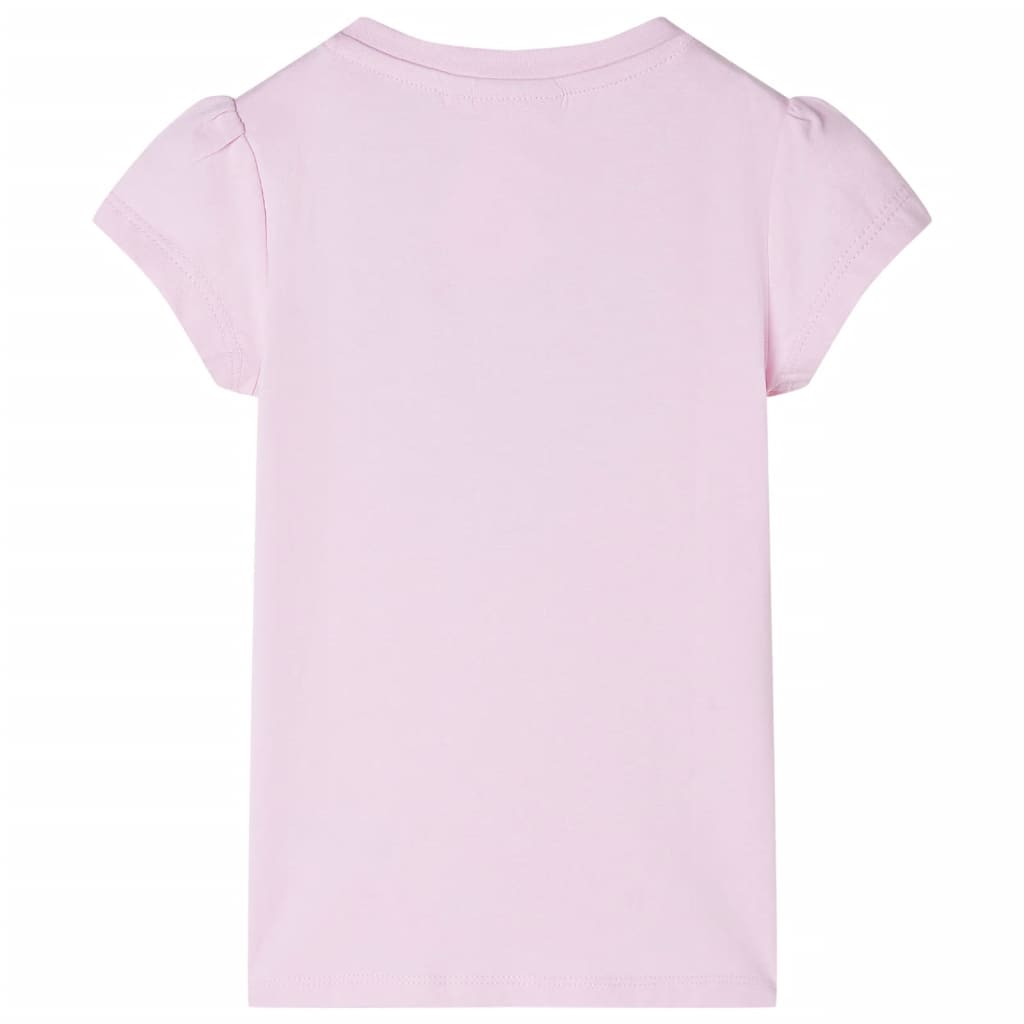 T-shirt de criança rosa-claro 128