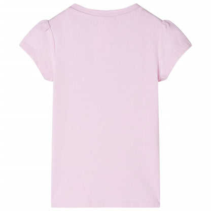 T-shirt de criança rosa-claro 128