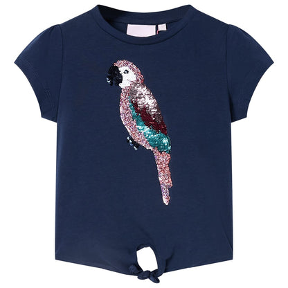 T-shirt infantil azul-escuro 104