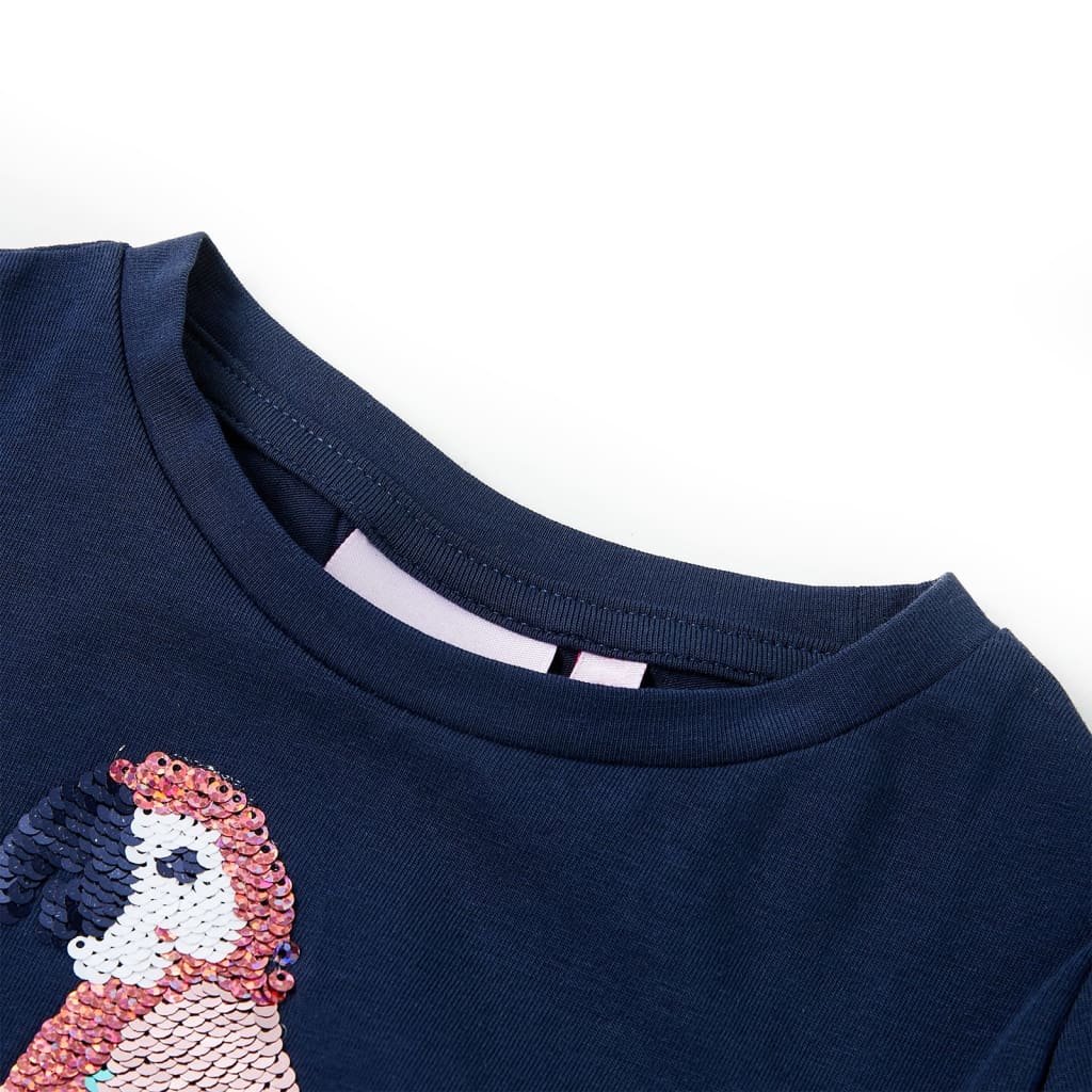 T-shirt infantil azul-escuro 104