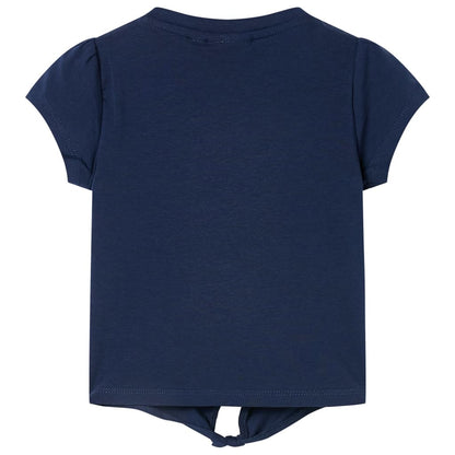 T-shirt infantil azul-escuro 128