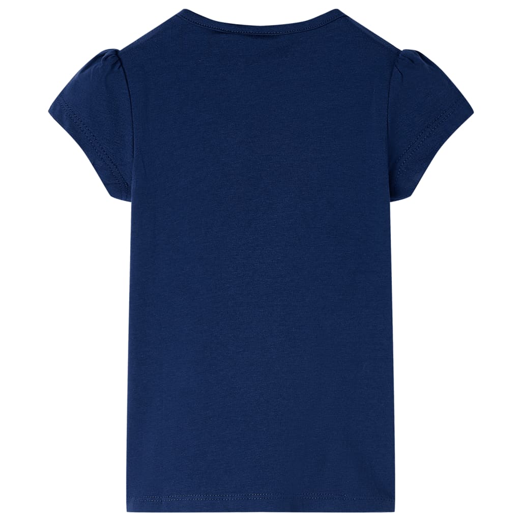 T-shirt infantil azul-escuro 104