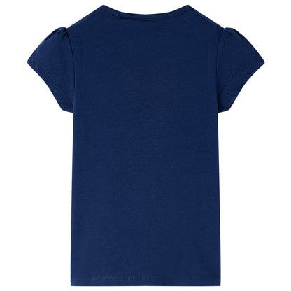 T-shirt infantil azul-escuro 104