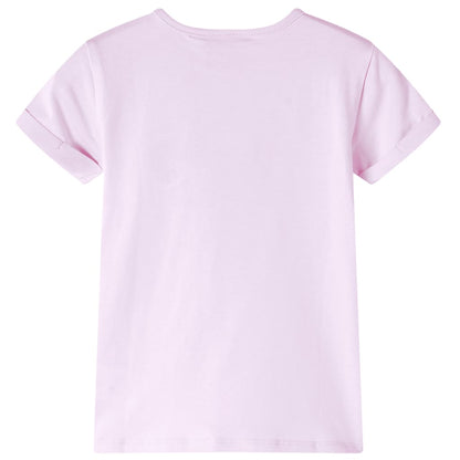 T-shirt de criança rosa-suave 140