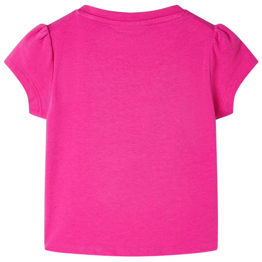 T-shirt de criança rosa-escuro 128