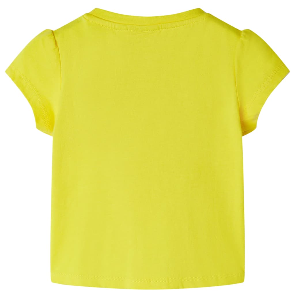 T-shirt de criança amarelo 104