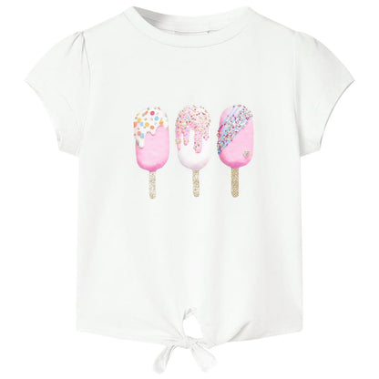 T-shirt infantil cor cru 92