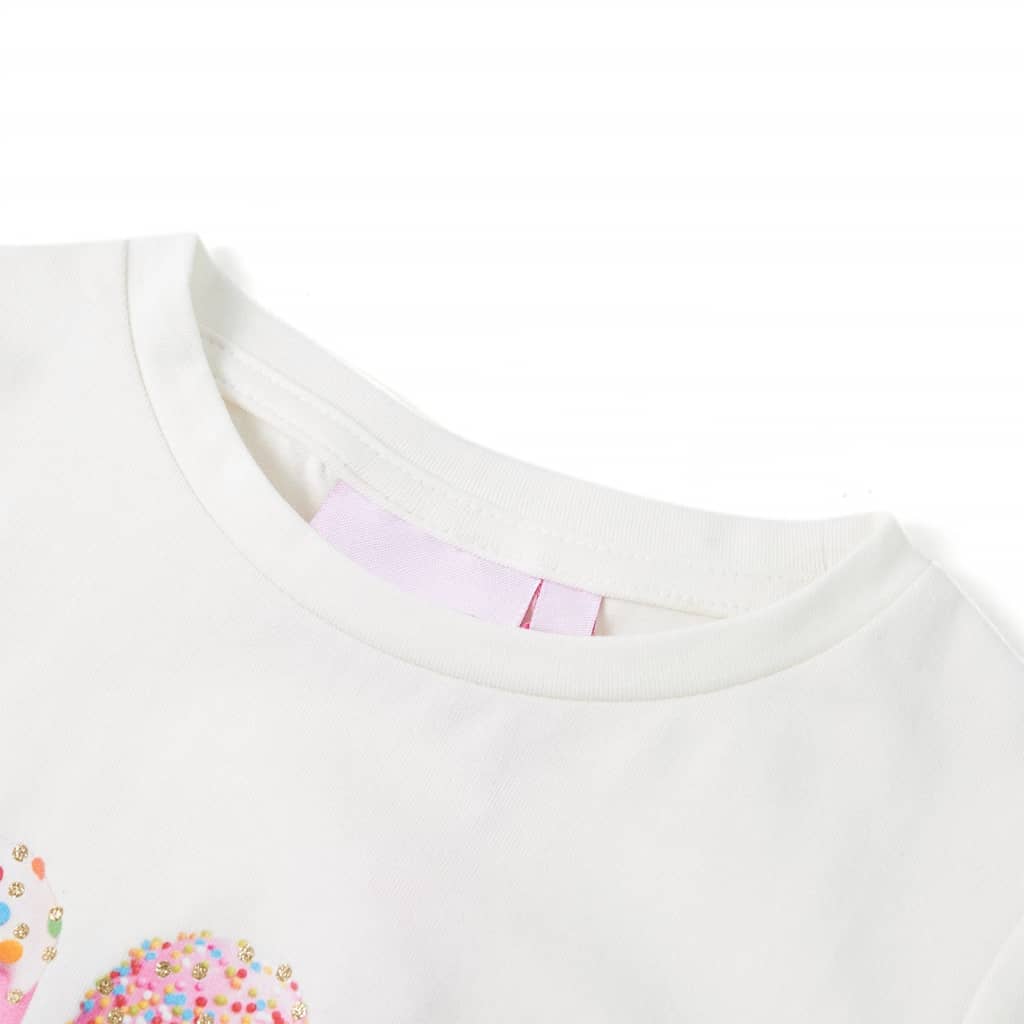 T-shirt infantil cor cru 92