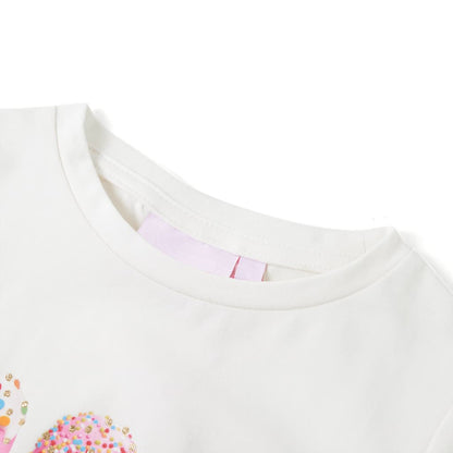 T-shirt infantil cor cru 104