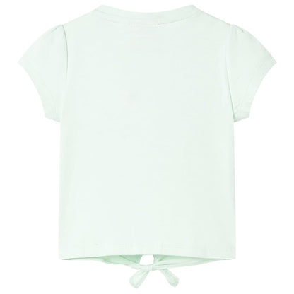 T-shirt infantil menta-claro 104