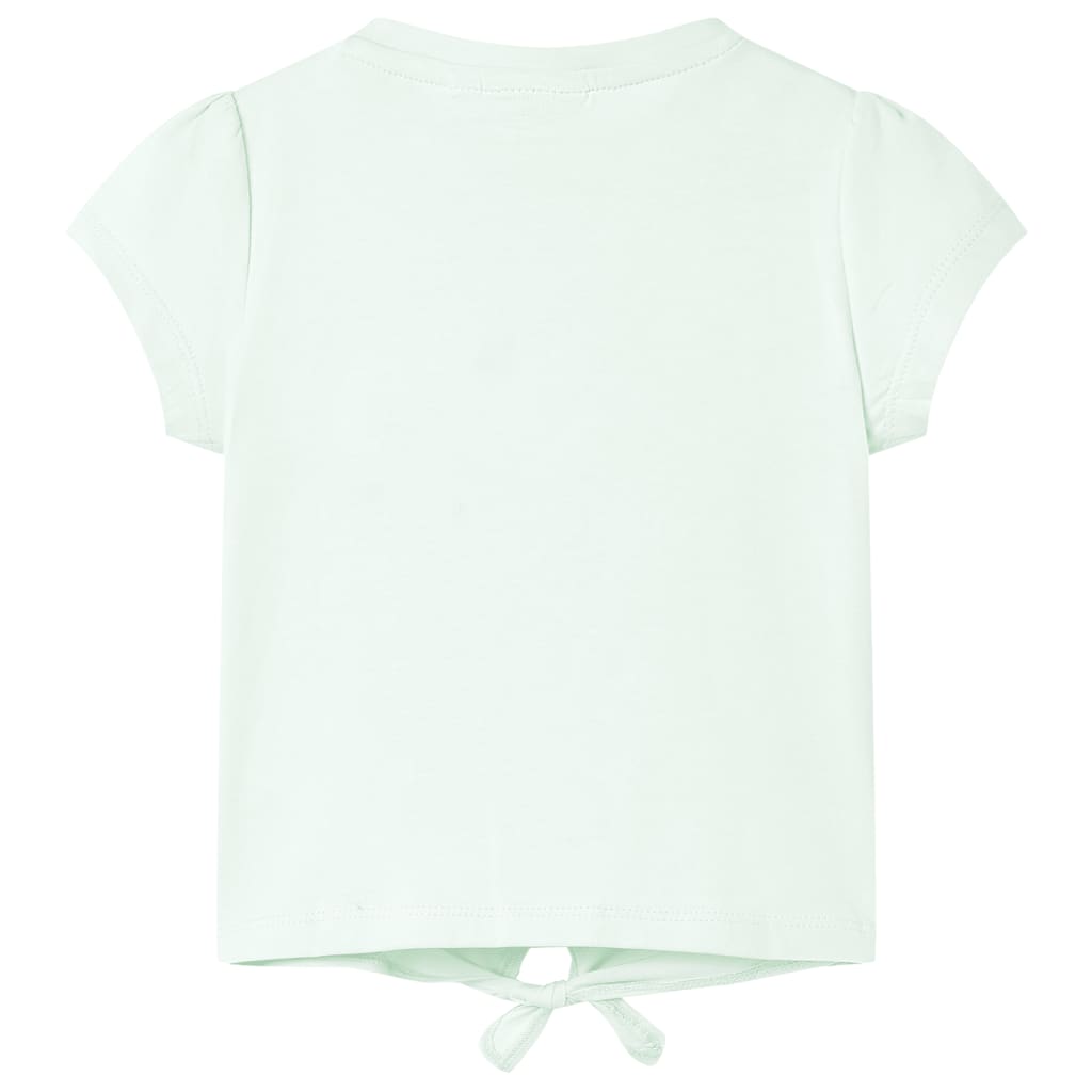 T-shirt infantil menta-claro 140