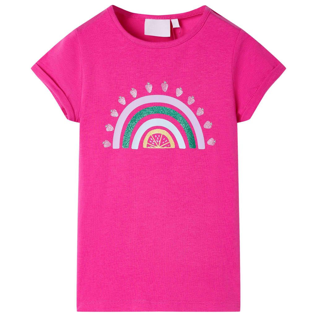 T-shirt de criança rosa-escuro 104