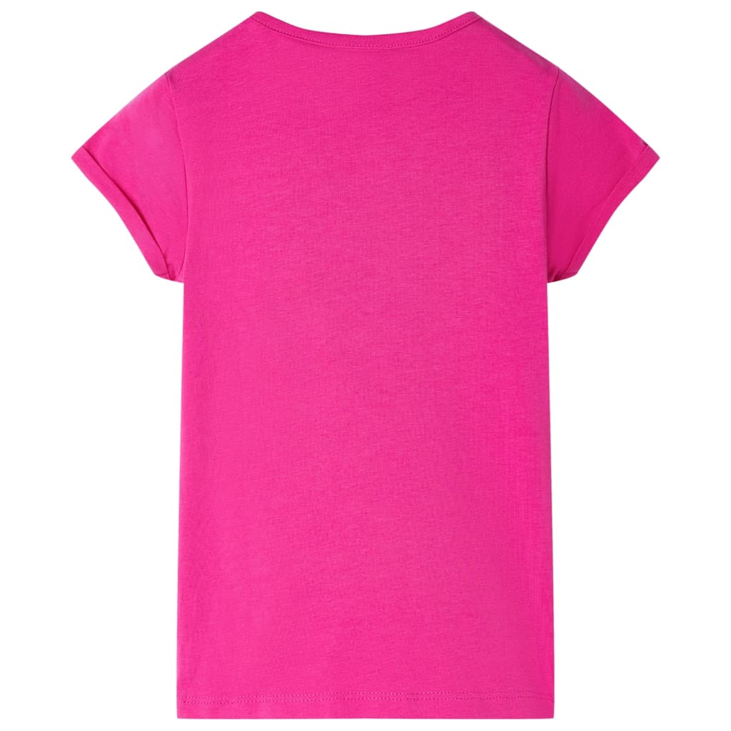 T-shirt de criança rosa-escuro 104