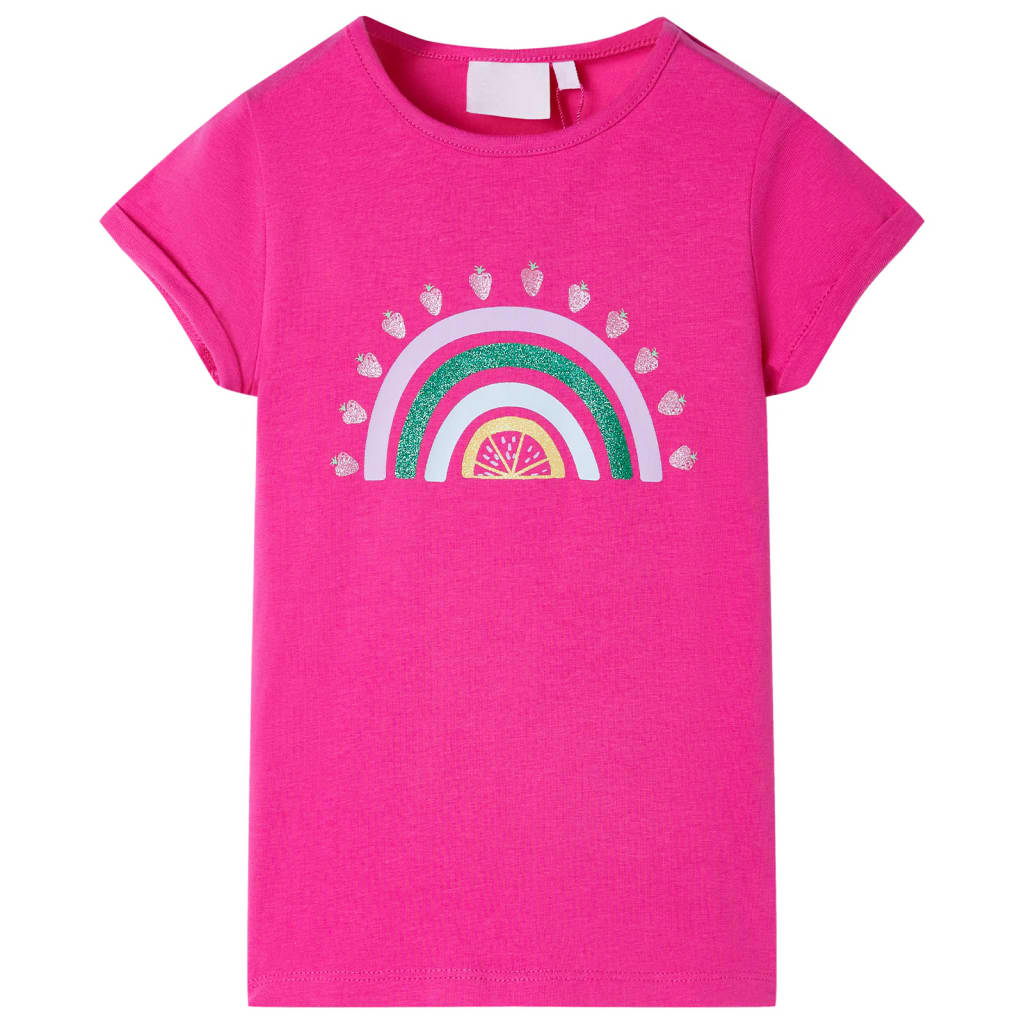 T-shirt de criança rosa-escuro 116