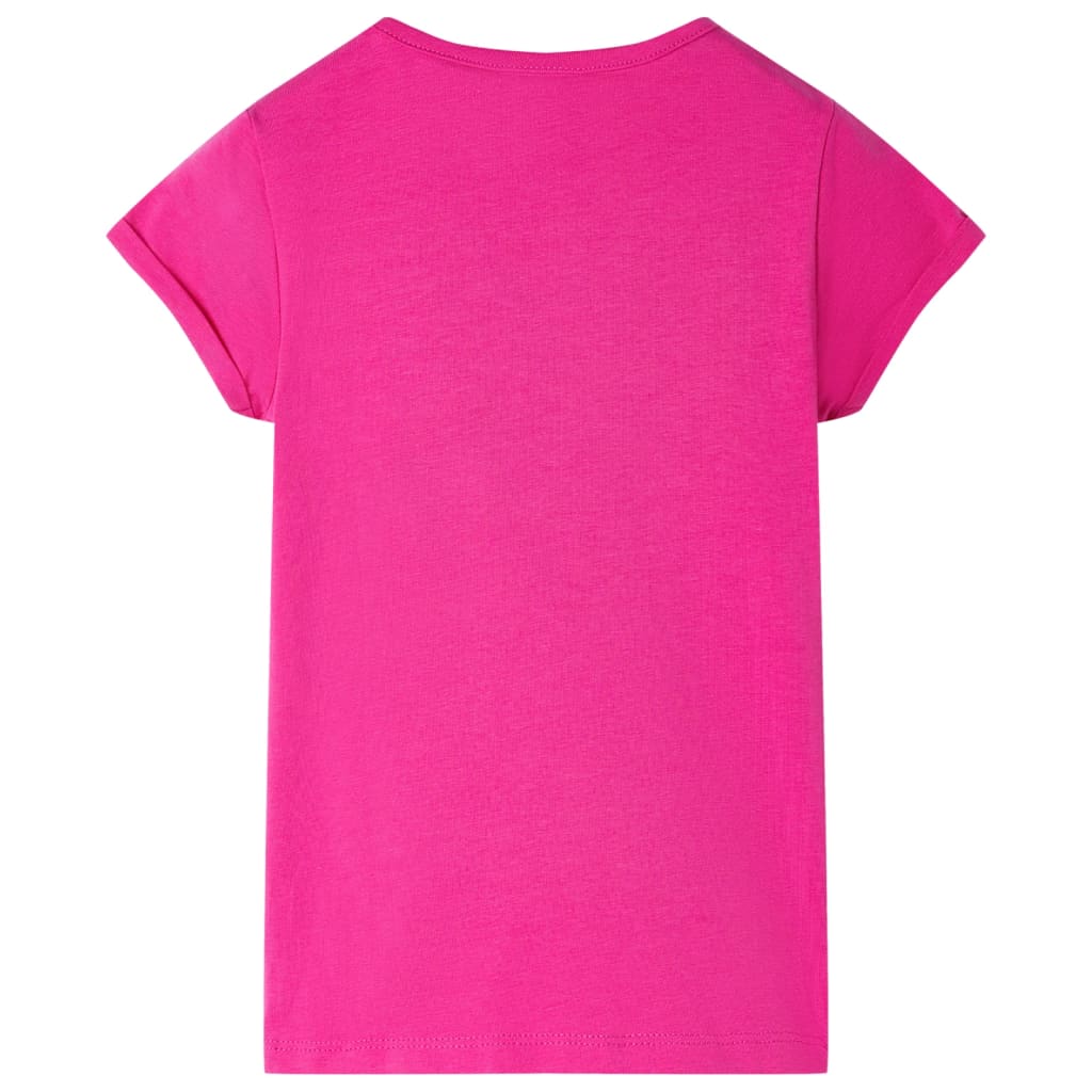 T-shirt de criança rosa-escuro 140