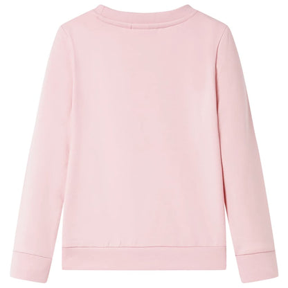 Sweatshirt para criança cor rosa-claro 104