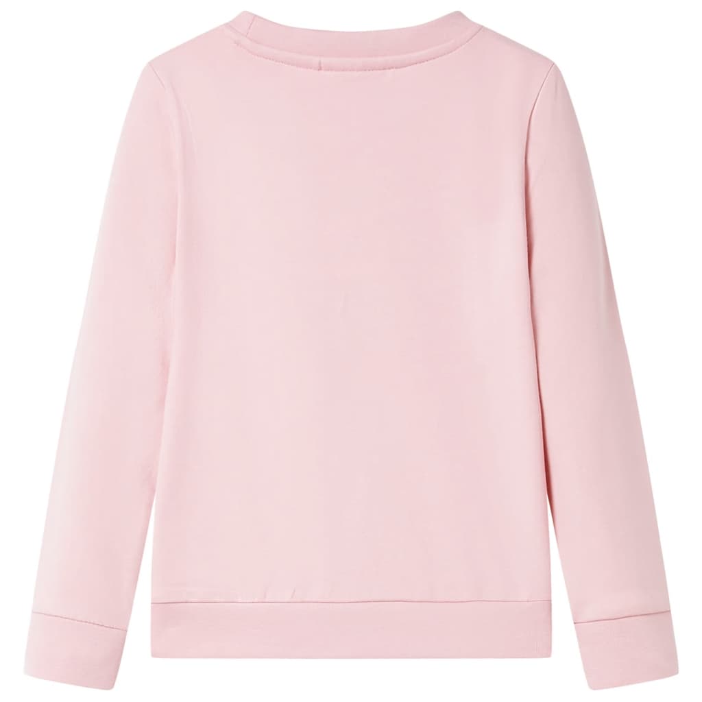 Sweatshirt para criança cor rosa-claro 116