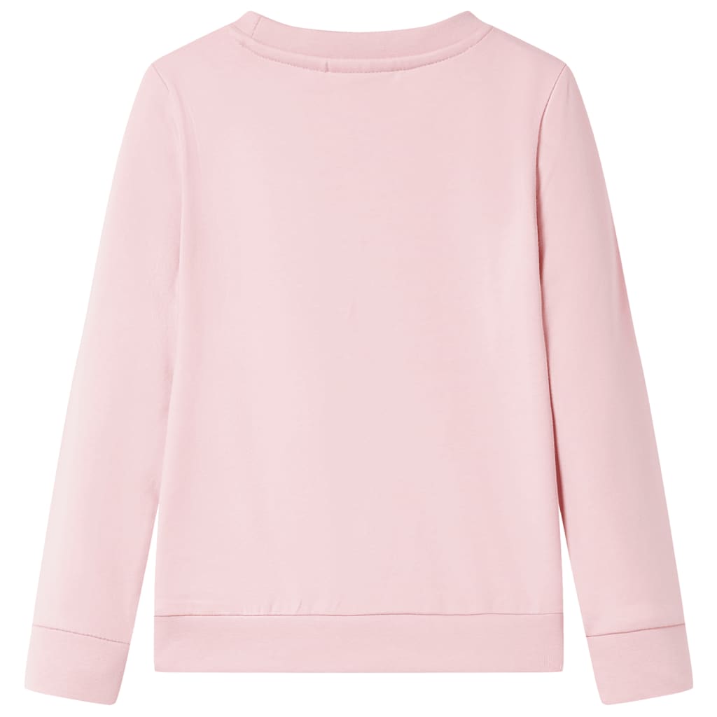 Sweatshirt para criança cor rosa-claro 140