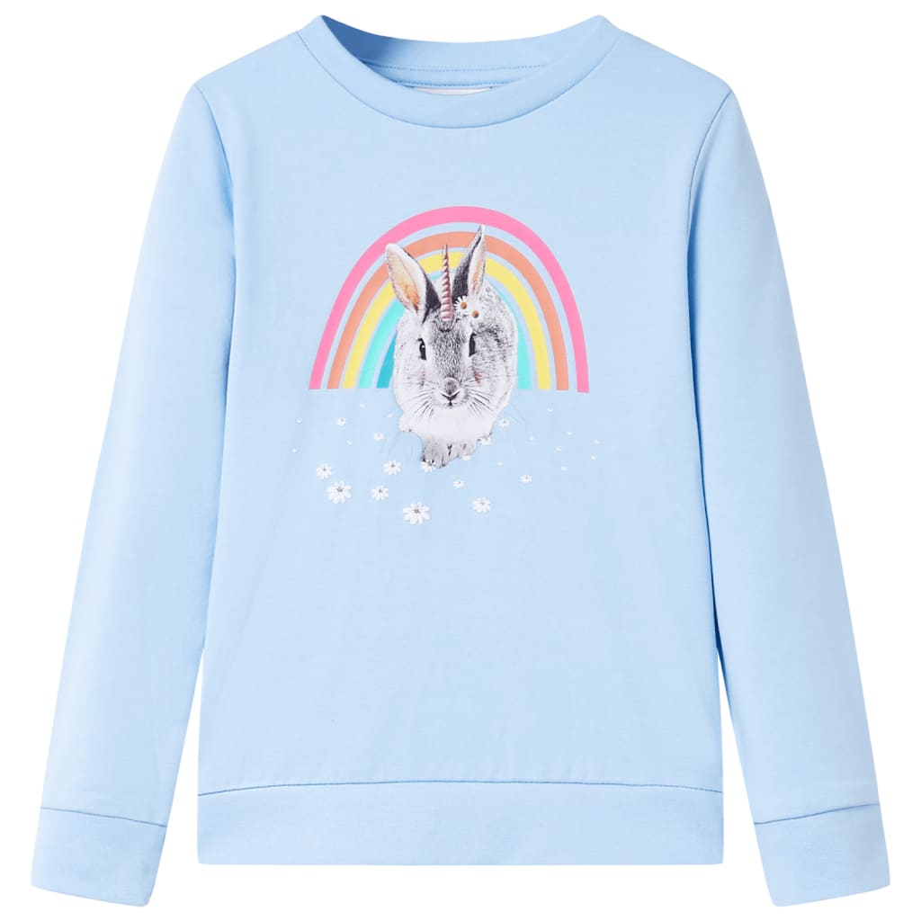 Sweatshirt para criança azul-claro 104