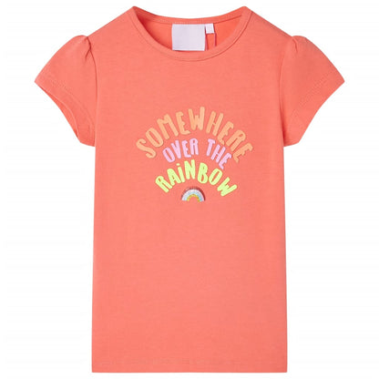 T-shirt infantil coral 128