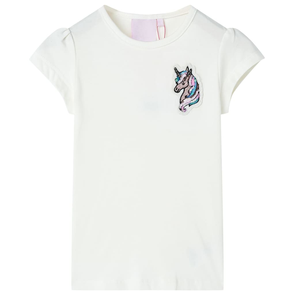 T-shirt infantil cor cru 104