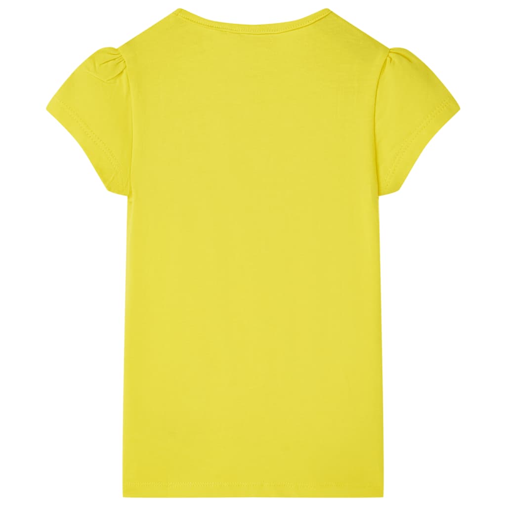 T-shirt de criança amarelo brilhante 104