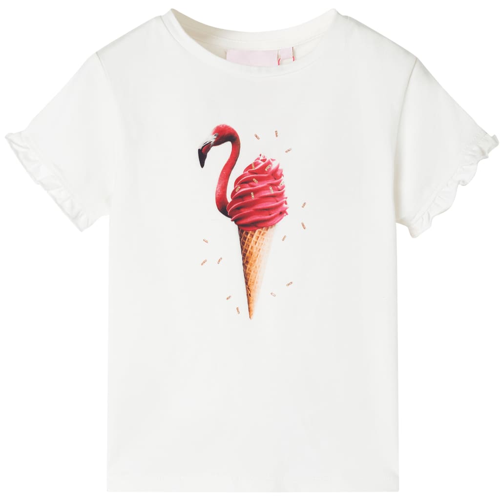 T-shirt infantil cor cru 116