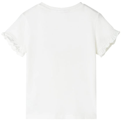 T-shirt infantil cor cru 116