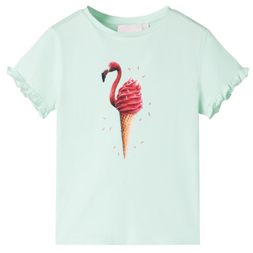 T-shirt infantil menta-claro 92