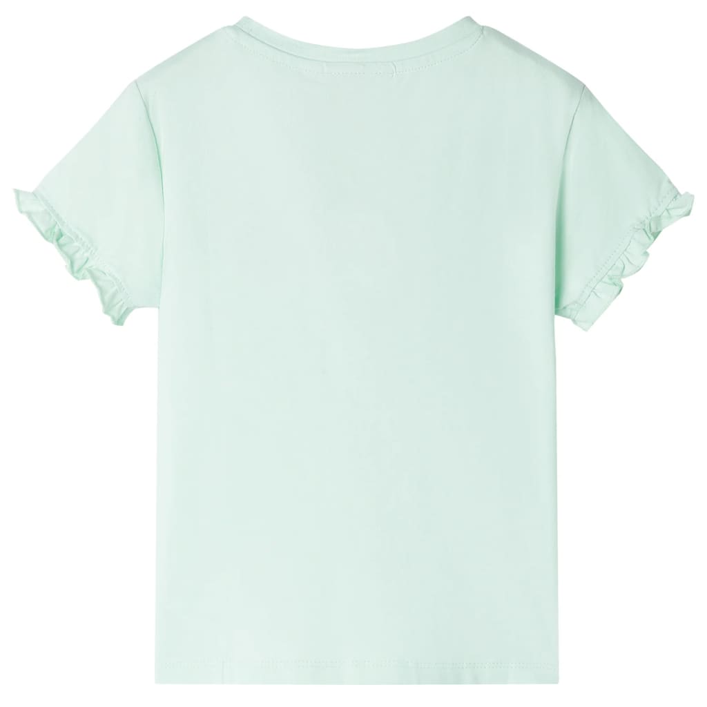 T-shirt infantil menta-claro 92