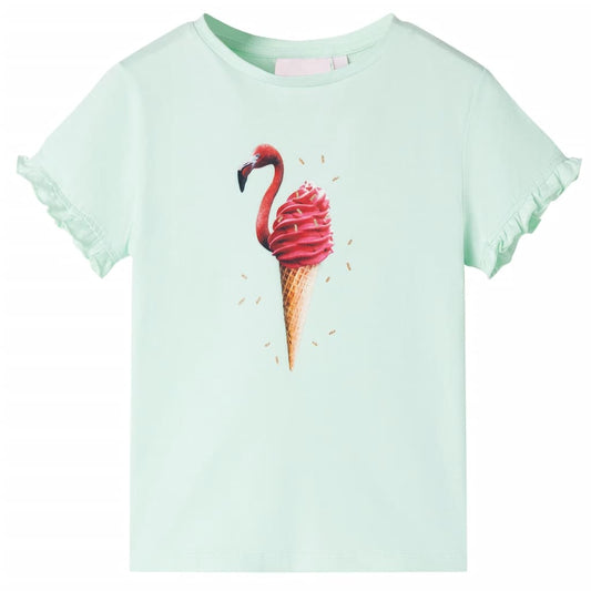 T-shirt infantil menta-claro 104