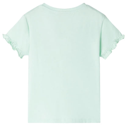 T-shirt infantil menta-claro 104