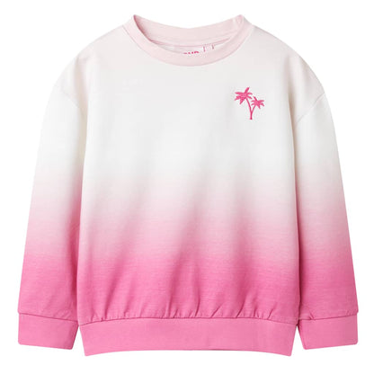 Sweatshirt para criança cor rosa-claro 92