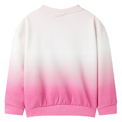 Sweatshirt para criança cor rosa-claro 92