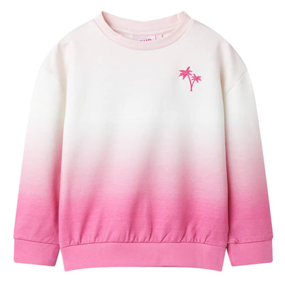 Sweatshirt para criança cor rosa-claro 104