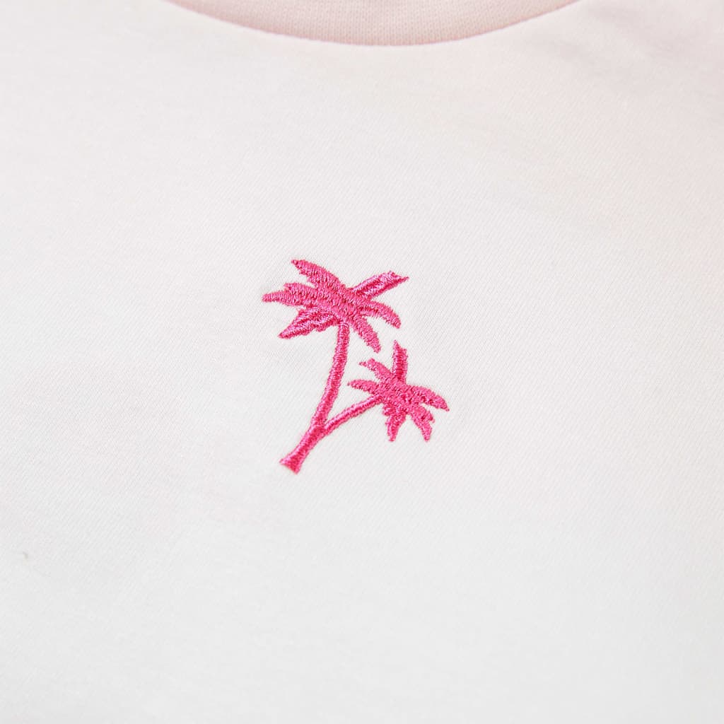 Sweatshirt para criança cor rosa-claro 104