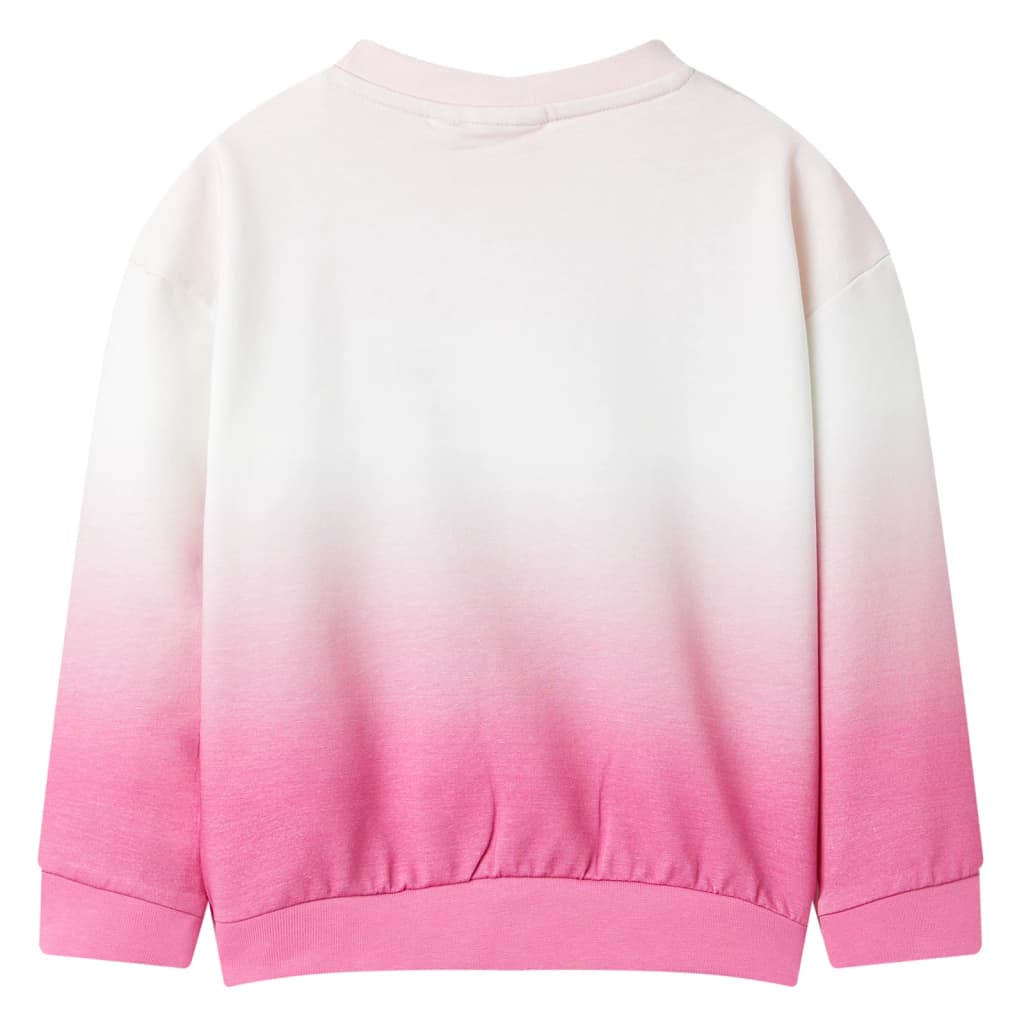 Sweatshirt para criança cor rosa-claro 116