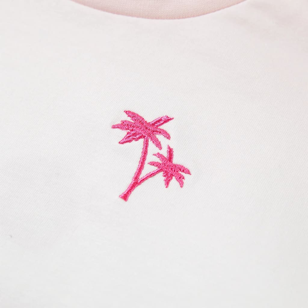 Sweatshirt para criança cor rosa-claro 116