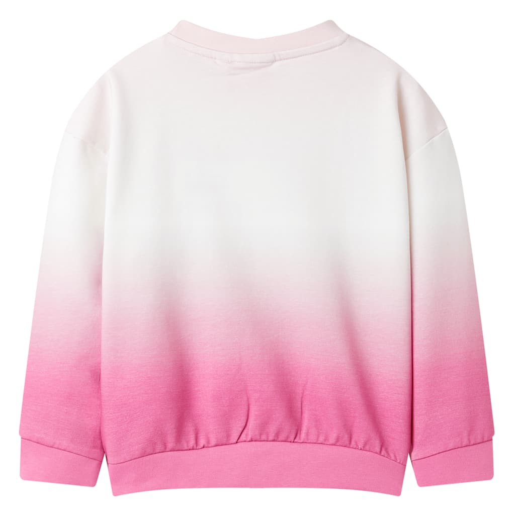 Sweatshirt para criança cor rosa-claro 128