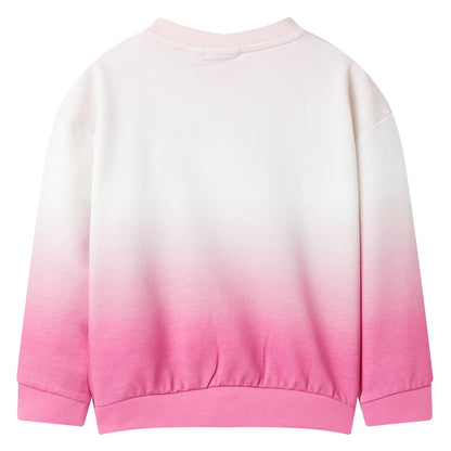 Sweatshirt para criança cor rosa-claro 128