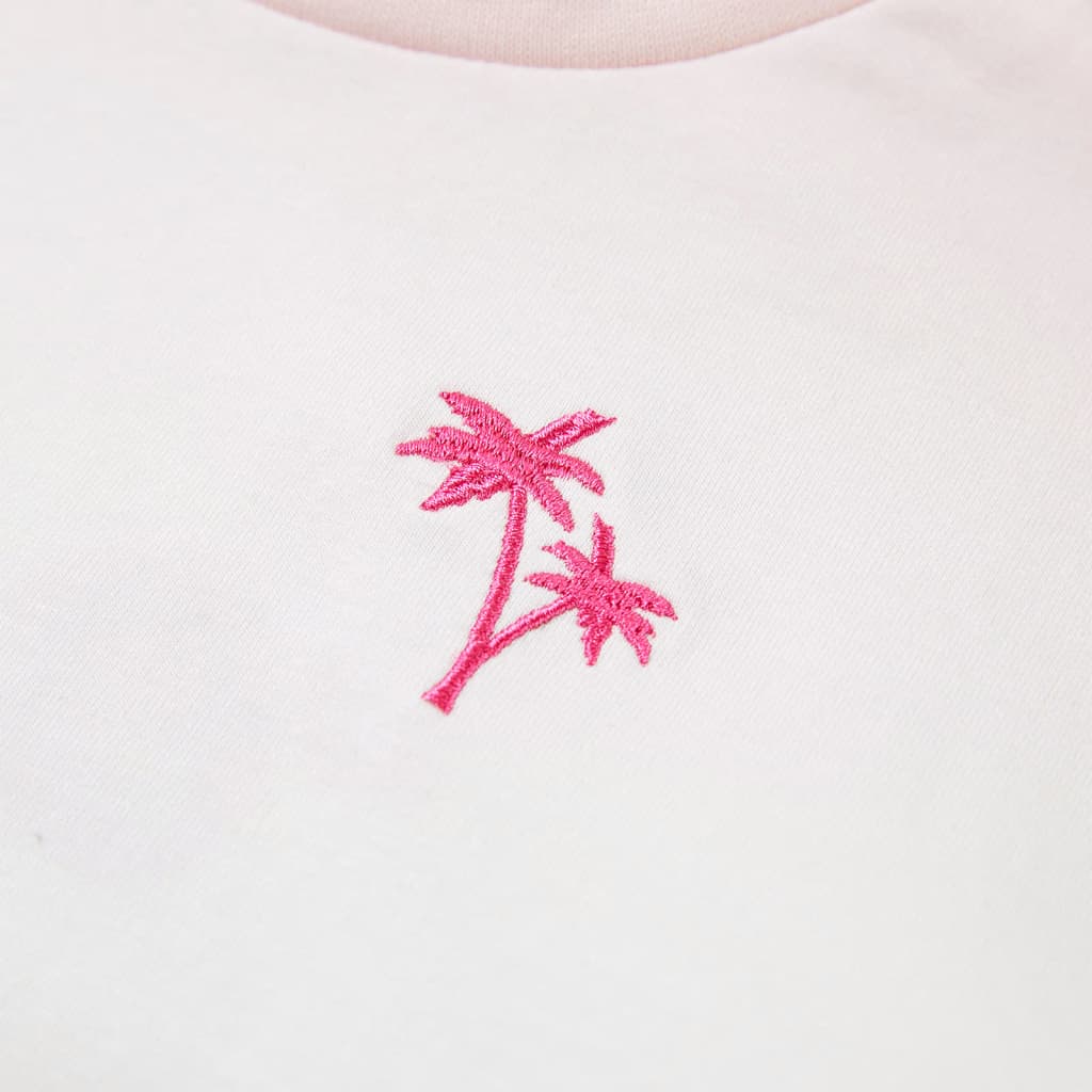 Sweatshirt para criança cor rosa-claro 128