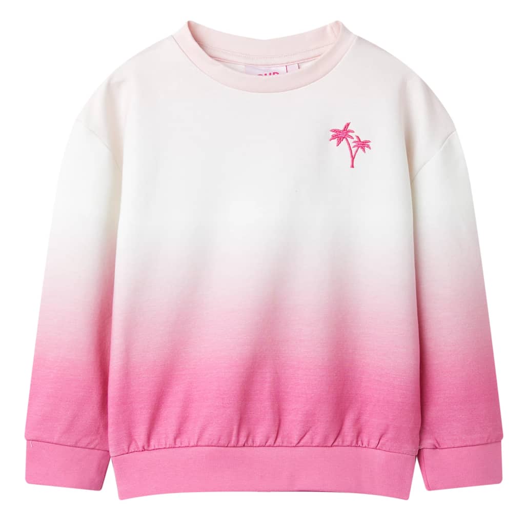 Sweatshirt para criança cor rosa-claro 140