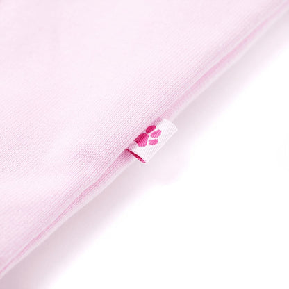 Sweatshirt para criança com capuz rosa-claro 128