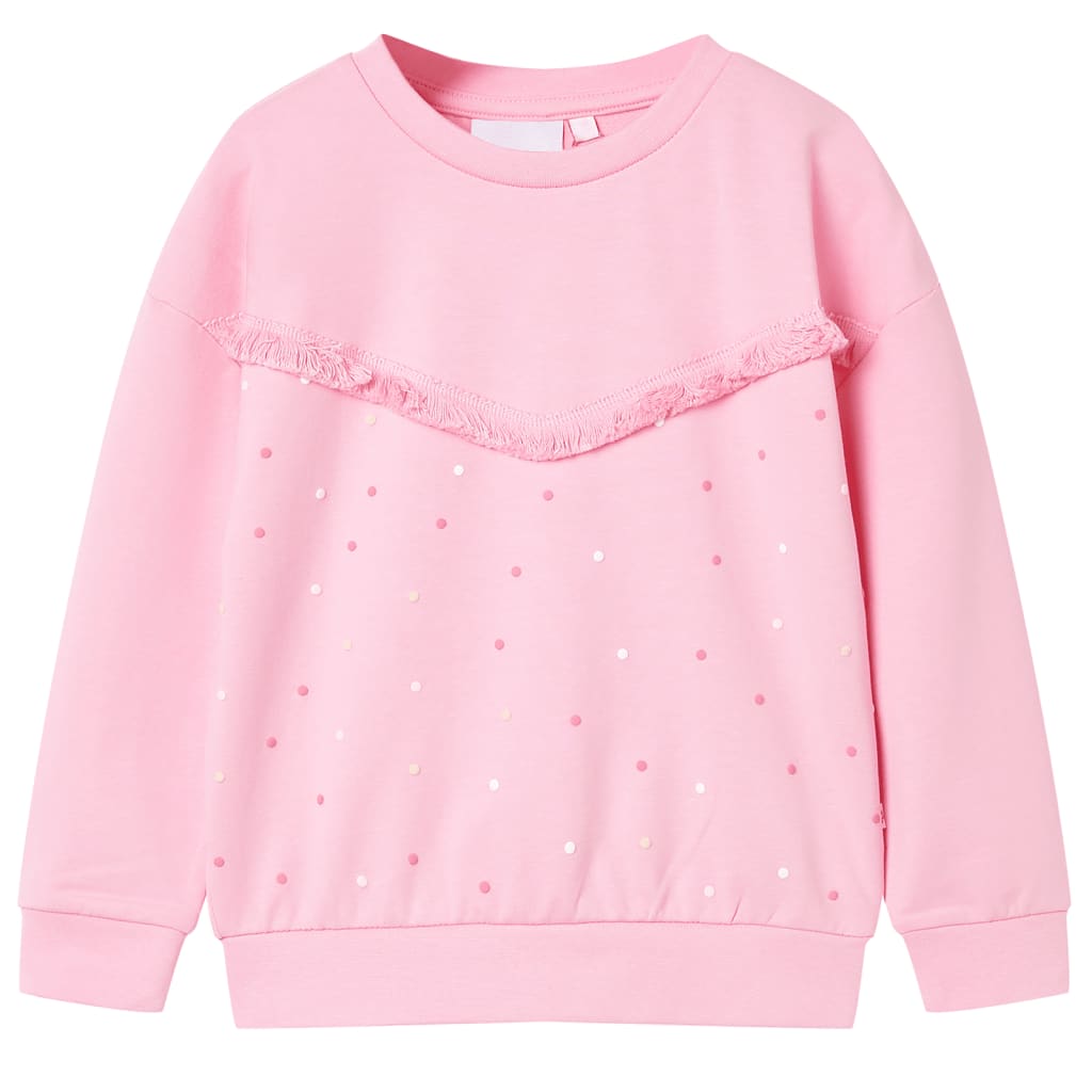 Sweatshirt para criança cor rosa 104