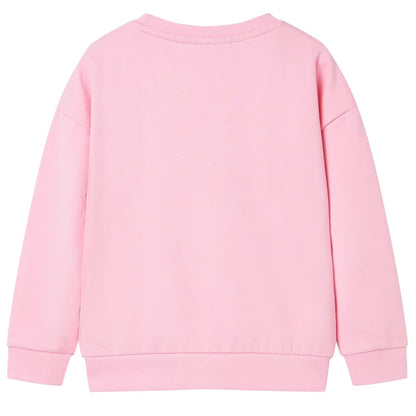 Sweatshirt para criança cor rosa 104