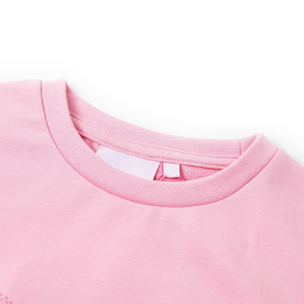 Sweatshirt para criança cor rosa 104