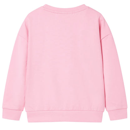 Sweatshirt para criança cor rosa 128